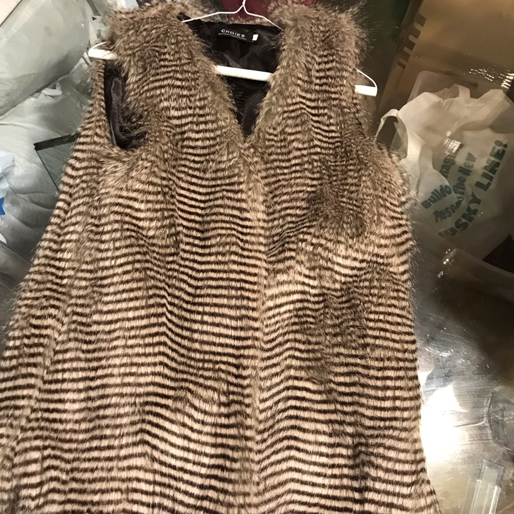 Faux fur vest